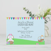 Niedliche OsterParty Einladung (Stehend Vorderseite)