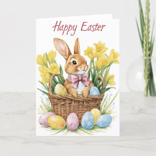 Niedliche Osterpostkarte Feiertagskarte