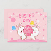 Niedliche Osterpostkarte Postkarte (Vorne/Hinten)