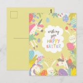 Niedliche Osterpostkarte Postkarte (Vorne/Hinten)
