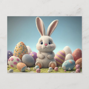 Niedliche Osterpostkarte Postkarte