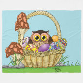 Niedliche Osterschale Fleecedecke (Vorderseite (Horizontal))