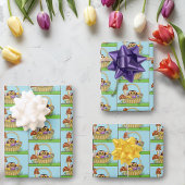 Niedliche Osterschale Geschenkpapier Set