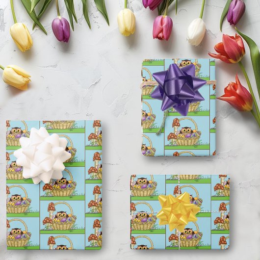 Niedliche Osterschale Geschenkpapier Set