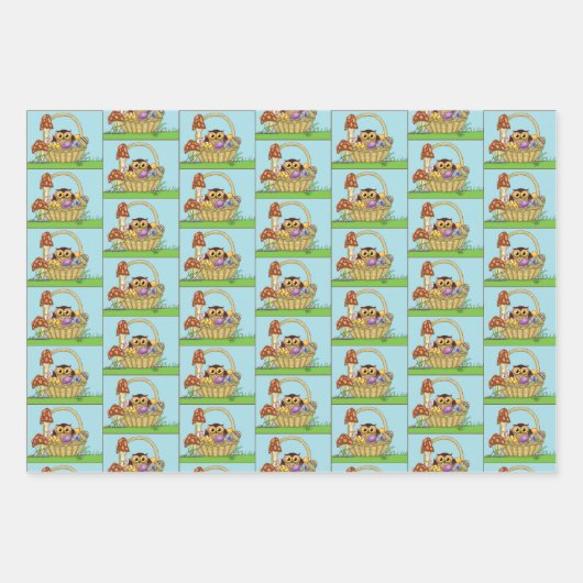 Niedliche Osterschale Geschenkpapier Set (Vorderseite 2)