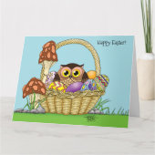 Niedliche Osterschale Karte (Vorderseite)