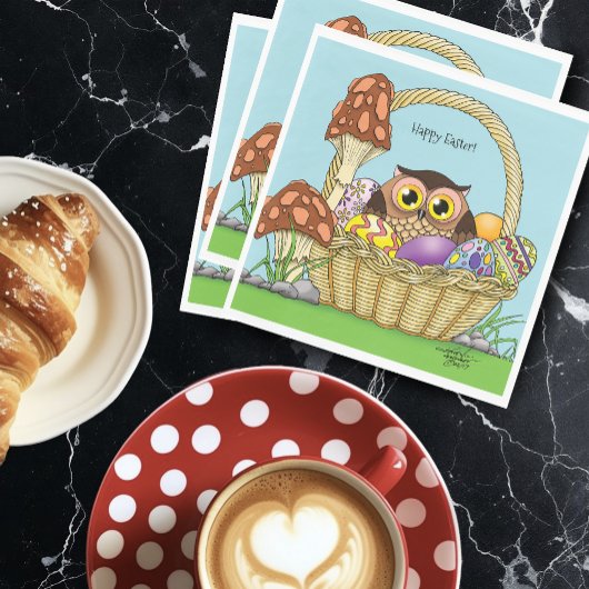 Niedliche Osterschale Serviette