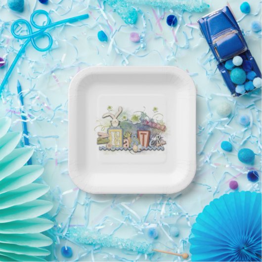 Niedliche Ostersonne Pappteller (Party)