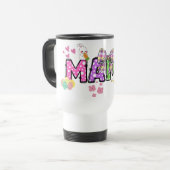 Niedliche Ostersonnenmama Tasse personalisiert (Vorderseite Links)
