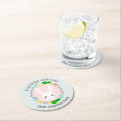 Niedliche Ostersonnenwand Blume Gewohnt Runder Pappuntersetzer (Vor Ort)