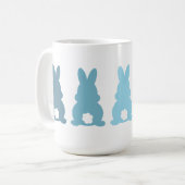 niedliche Ostersonnige Monogramm-Tasse Kaffeetasse (Vorderseite Links)