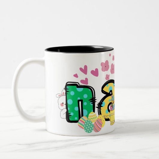 Niedliche Ostersonnige Tasse personalisiert (Links)