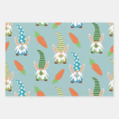 Niedliche Osterzwerge mit sonnigen Ohren und Eiern Geschenkpapier Set (Vorderseite 3)