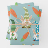 Niedliche Osterzwerge mit sonnigen Ohren und Eiern Geschenkpapier Set (Beispiel)