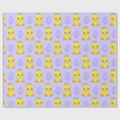 NIEDLICHE OSTKÜCHE MIT LILA EIERN GESCHENKPAPIER (Flach)