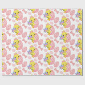 NIEDLICHE OSTKÜCHE MIT PINKENEIERN GESCHENKPAPIER (Flach)