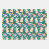 Niedliche Otter Farbballon & Liebe Kinder Geschenkpapier Set (Vorderseite 2)