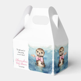 Niedliche Otter Girl Babydusche Geschenkschachtel