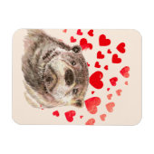 Niedliche Otter Hearts senden Liebe Tier Magnet (Horizontal)