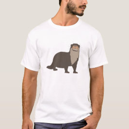 Niedliche Otter-Illustration T-Shirt