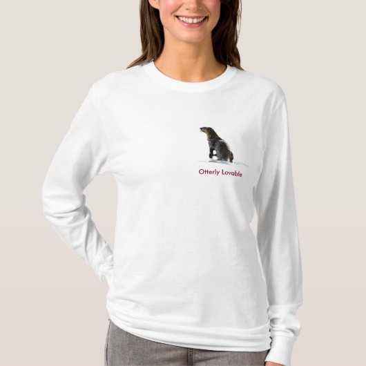 Niedliche OTTER Liebe Ladys Long Sleeve Shirt (Vorderseite)
