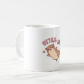 Niedliche Otter-Otterblüte Kaffeetasse (Vorderseite Links)