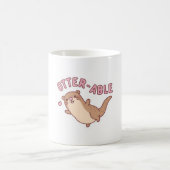 Niedliche Otter-Otterblüte Kaffeetasse (Mittel)