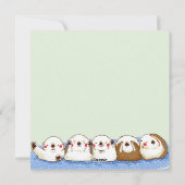 Niedliche Otter-Urlaubskarte Feiertagskarte (Rückseite)