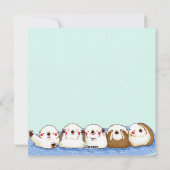 Niedliche Otter-Urlaubskarte Feiertagskarte (Rückseite)