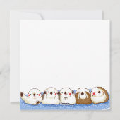 Niedliche Otter-Urlaubskarte Feiertagskarte (Rückseite)