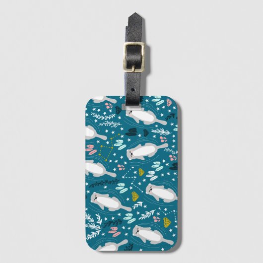 Niedliche Otters-Gepäckmarke Gepäckanhänger (Vorderseite Vertikal)