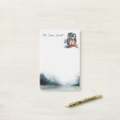 Niedliche Ouchshaun Post-it Klebezettel (Auf Schreibtisch)