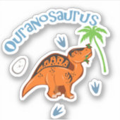 Niedliche Ouranosaurus Aufkleber (Vorderseite)