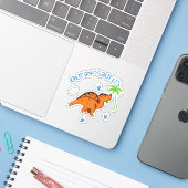 Niedliche Ouranosaurus Aufkleber (Laptop mit iPhone)