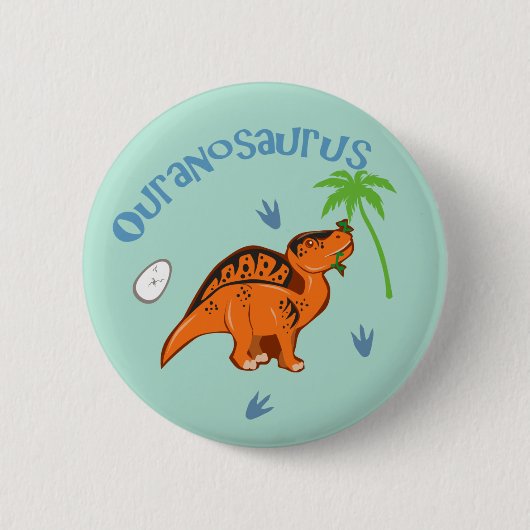 Niedliche Ouranosaurus Button (Vorderseite)