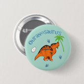 Niedliche Ouranosaurus Button (Vorne & Hinten)