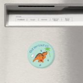 Niedliche Ouranosaurus Magnet (In Situ (Geschirrspüler))