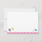 Niedliche Owalantwort RSVP Karte (Rückseite)