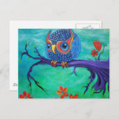 Niedliche Owl Art Postkarte (Vorne/Hinten)