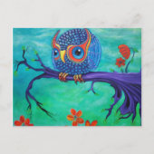 Niedliche Owl Art Postkarte (Vorderseite)