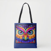 Niedliche OWL ART - Siehe Zurück Tasche (Vorderseite)