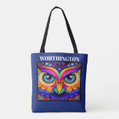 Niedliche OWL ART - Siehe Zurück Tasche (Rückseite)