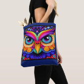 Niedliche OWL ART - Siehe Zurück Tasche (Von Nahem)