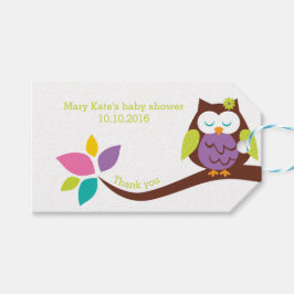 Niedliche OWL auf einer Zweigniederlassung Tiere B Geschenkanhänger