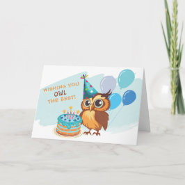 Niedliche Owl Birthday Card Karte