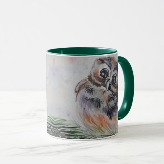 Niedliche Owl Coffee Tasse (VorderseiteRechts)