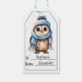 Niedliche Owl Gift Tags Geschenkanhänger (Rückseite)