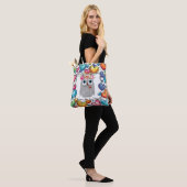 Niedliche Owl Hefttote Tasche (Am Model)