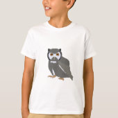 Niedliche Owl Illustration T-Shirt (Vorderseite)
