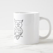 Niedliche Owl Liebe Sie für immer Kaffee Meme Jumbo-Tasse (Rechts)